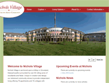 Tablet Screenshot of nichols-village.com